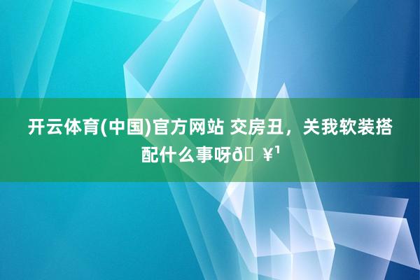 开云体育(中国)官方网站 交房丑，关我软装搭配什么事呀🥹