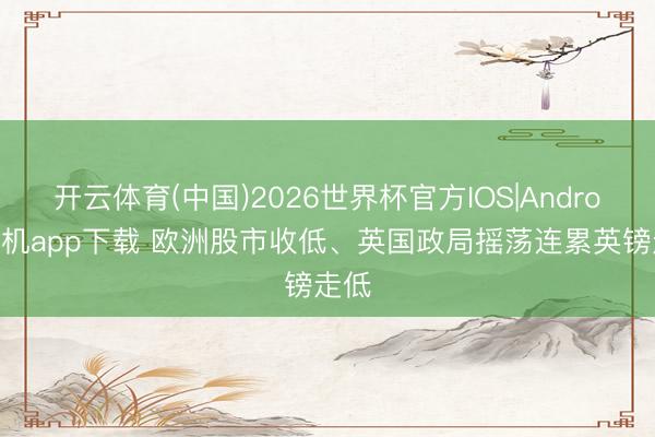 开云体育(中国)2026世界杯官方IOS|Android手机app下载 欧洲股市收低、英国政局摇荡连累英镑走低