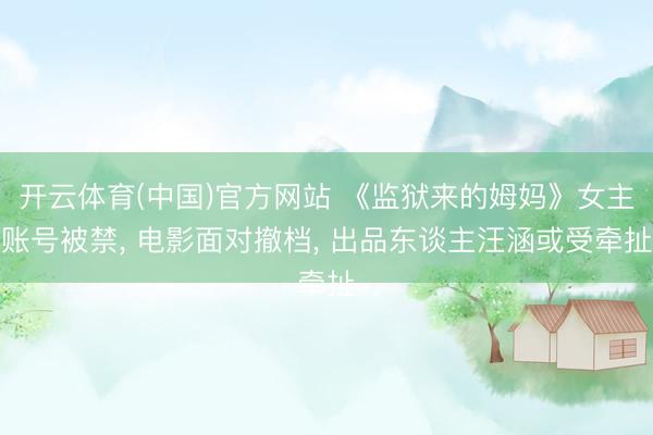 开云体育(中国)官方网站 《监狱来的姆妈》女主账号被禁， 电影面对撤档， 出品东谈主汪涵或受牵扯