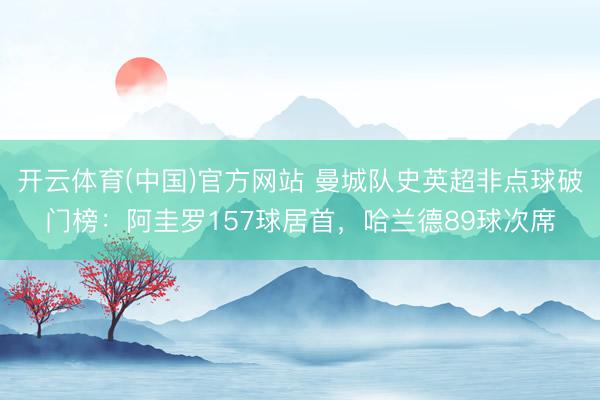 开云体育(中国)官方网站 曼城队史英超非点球破门榜：阿圭罗157球居首，哈兰德89球次席