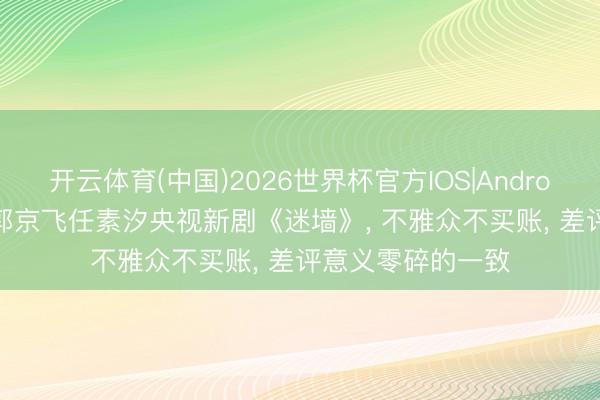 开云体育(中国)2026世界杯官方IOS|Android手机app下载 郭京飞任素汐央视新剧《迷墙》, 不雅众不买账, 差评意义零碎的一致